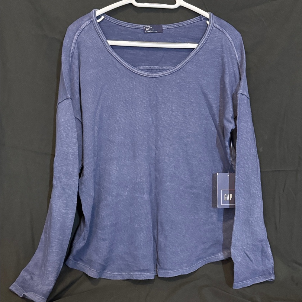 GAP Women's Indigo Long Sleeve Tee